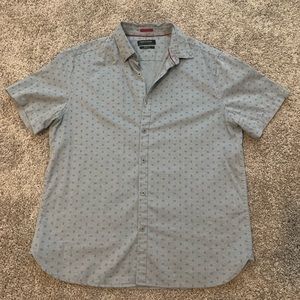 Men’s Denim & Flower Short Sleeve Shirt